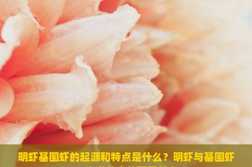 明虾基围虾的起源和特点是什么？明虾与基围虾，海洋美食的双重魅力