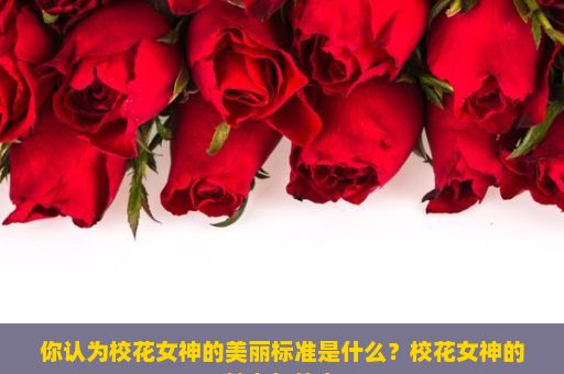 你认为校花女神的美丽标准是什么？校花女神的魅力与传奇