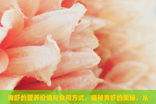 青虾的营养价值与食用方式，揭秘青虾的奥秘，从生态到餐桌的探索之旅