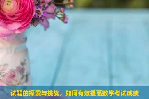 试题的探索与挑战，如何有效提高数学考试成绩？