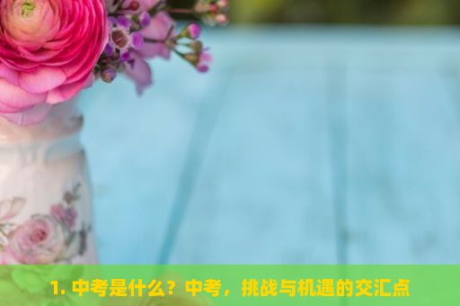 1. 中考是什么？中考，挑战与机遇的交汇点